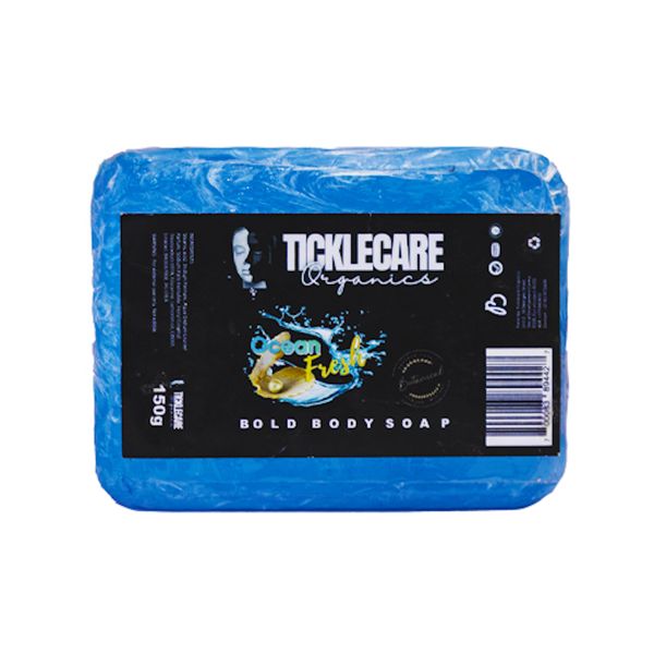 Ticklecare Organics - Bold Body Soap Ocean Fresh - blue 6x150g