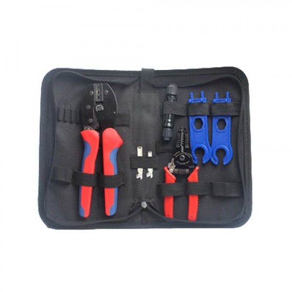 Solar PV MC4 Connectors Crimping Tool &amp; Stripper Tool Kits Set