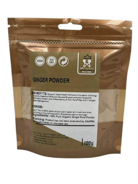 Ididit For Earth Organic Ginger Root Powder 100g
