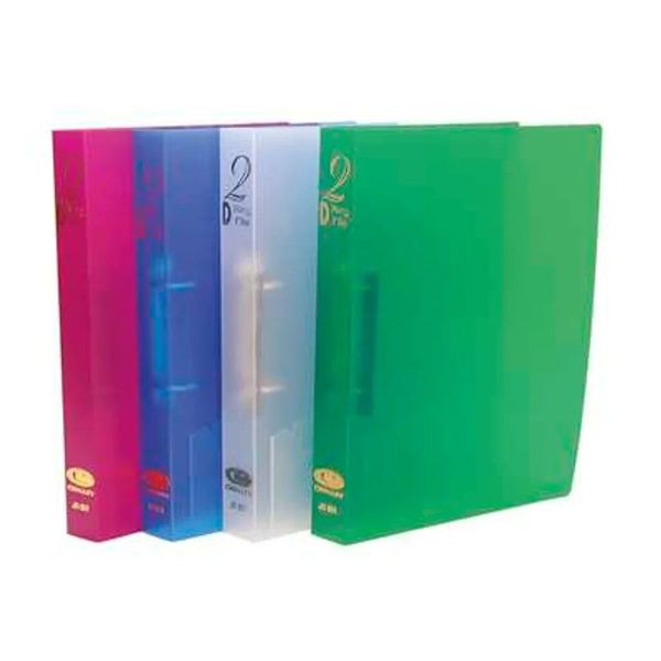 Croxley Translucent PVC 2 D Ringbinder A4 25mm x 4