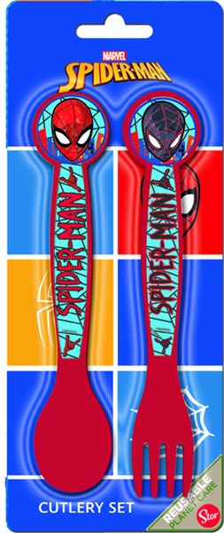 Spiderman Mob Rules 2 Pieces Pp Cutlery Set