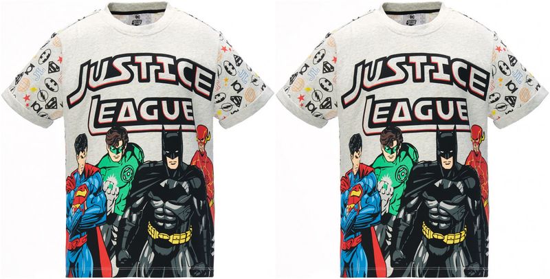 Character Kids - 2 Pack Short Sleeve T Shirt Boys - DC Comics [Parallel Import]