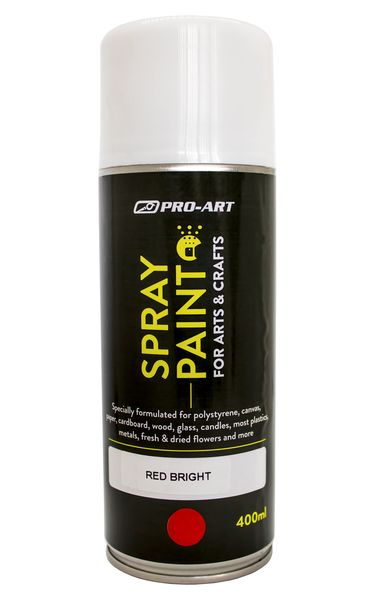Pro-Art Craft Spray Paint - Bright Red - 400ml