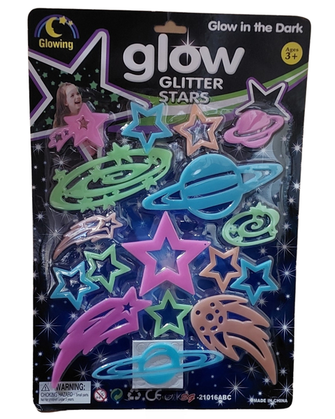Glow, Glitter in the Dark Shooting Stars, Planets and Milky Way