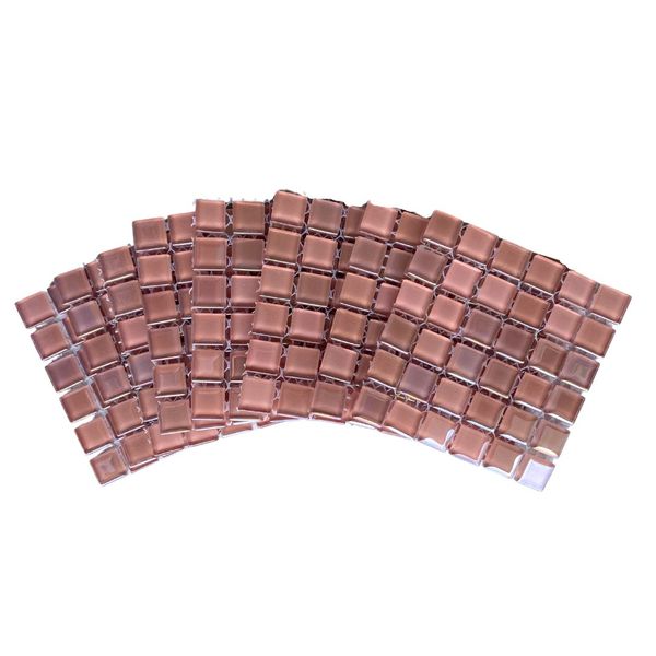 Mosaic Tiles Pink Pearl 15x15mm (small tiles for crafting)