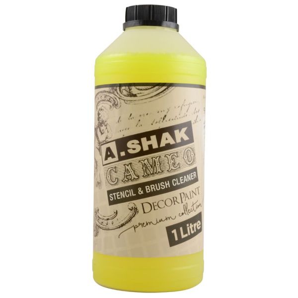 A.Shak Cameo Stencil &amp; Brush Cleaner 1L A09-6U