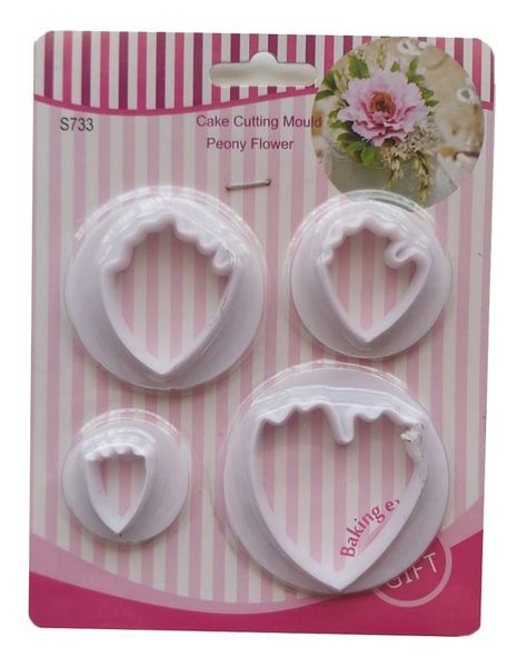 Fondant Cutter Peony Flowers