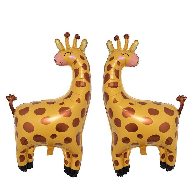 The Fun Store Tall and Fun Balloons - 2 Pack of 3D Giraffe Foil Balloons