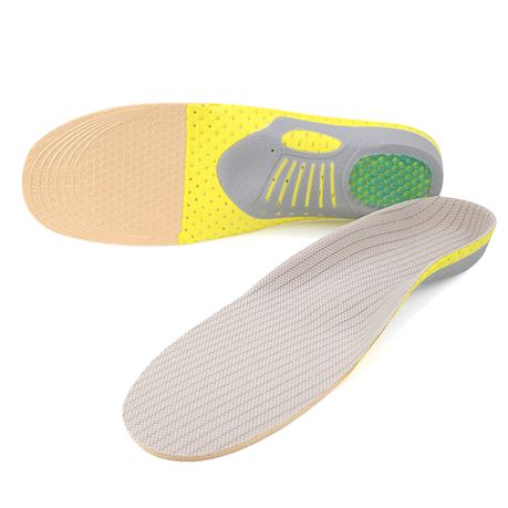 PVC Orthopedic Insoles Orthotics Flat Foot Health Sole Pad Sports Insole (Size: L - EU 41-45) Image