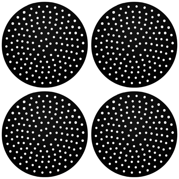 Round Silicone Non-Stick Air Fryer Liner Mat - 4 Pack