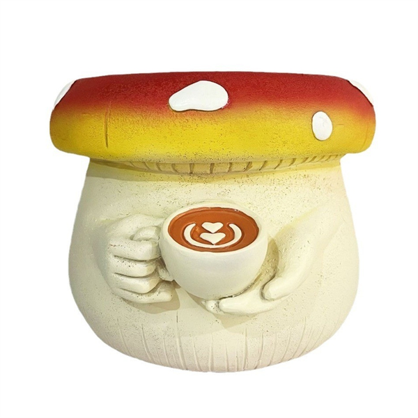 Cute Belly Mushroom Planter Colorful Unique Succulent Pots B