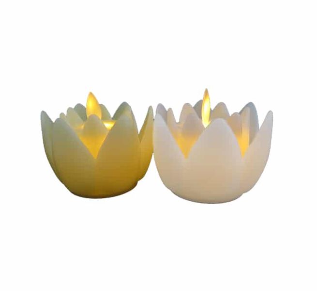 Lotus Led Candles- 2 Pieces