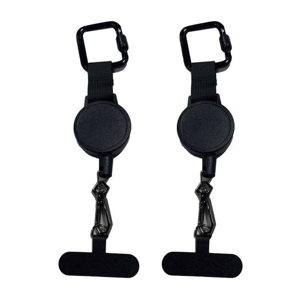 2 Pack Retractable Anti-Theft Phone Holder - Phone Lanyard with Belt Clip