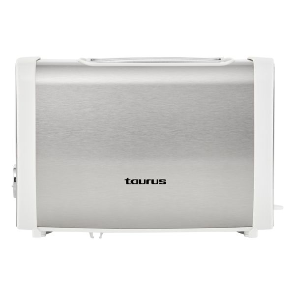 Taurus Toaster 2 Slice Stainless Steel With White Trim 7 Heat Settings 870W