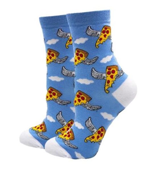 Michris Colorful Socks for Women -Flying Pizza