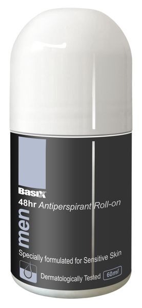 Basix 48 Hr Anti Perspirant Sensitive Skin Roll-On for Men - 60ml