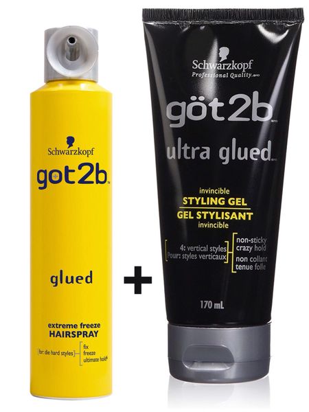 Got2b Glued Blasting Freeze Hair Spray 1 Can And Got2B tube 170g Combo deal