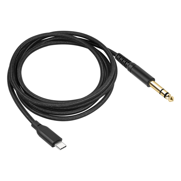 6.6FT USB Type C to 1/4inch 6.35mm TRS Male Aux Audio Stereo Cable