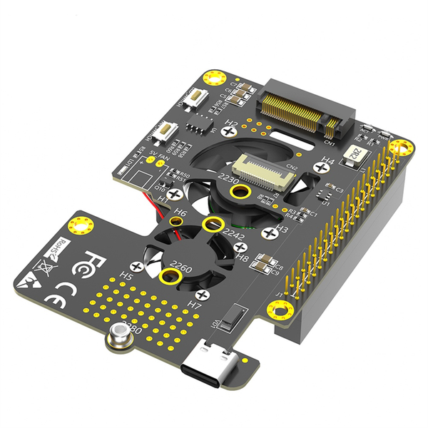 3 in 1 M.2 NVMe SSD to PCIe Adapter with dual Cooler Fans