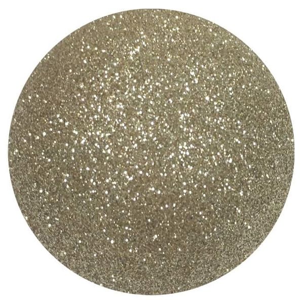 Christmas Decoration - Bauble Glitter Champagne 100mm | Set of 4