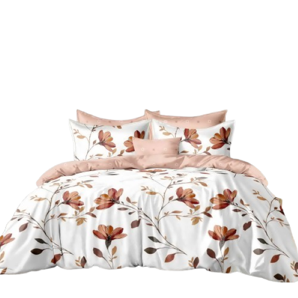 Linen Boutique - Duvet Cover Set Reversible-WhiteAutumn