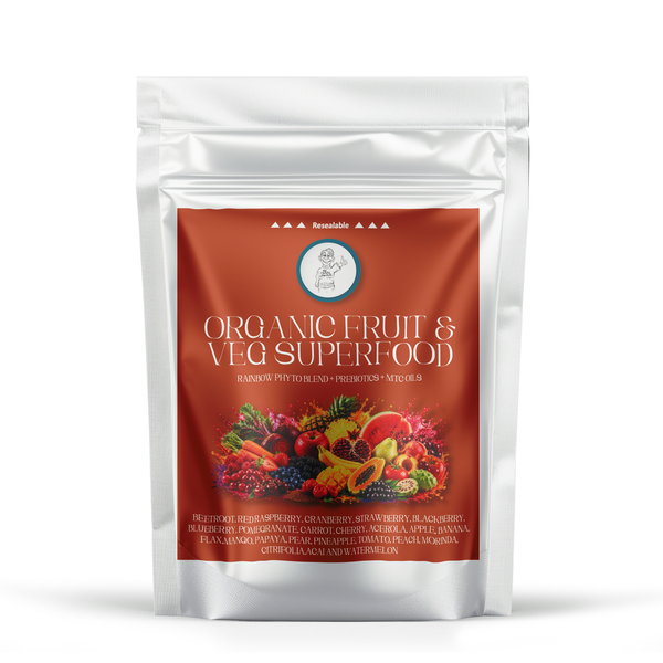 Organic Fruit &amp; Veg Rainbow Phyto Blend -80 Capsules- Family Immune Support