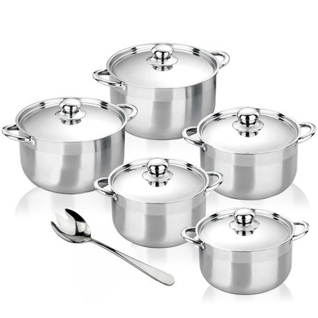 High Quality Stainless Steel Kitchen Cookware Combo Set - Set of 11 Image