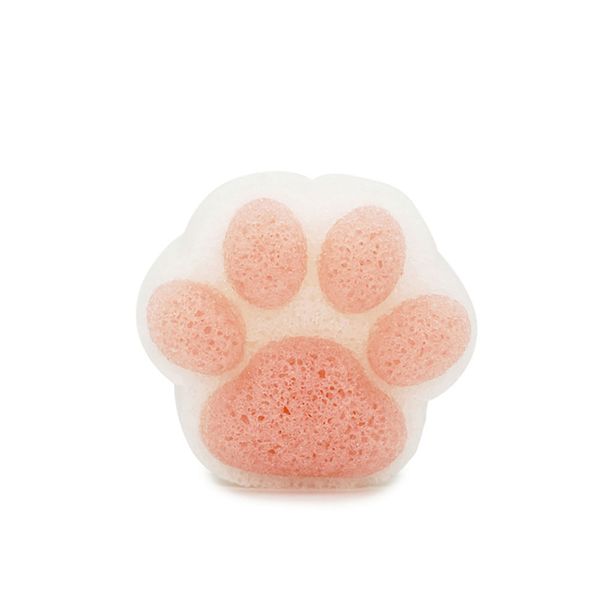 Soft and Bouncy Cat Paw Bath Sponge for Baby - Natural Konjac, Rich Foam