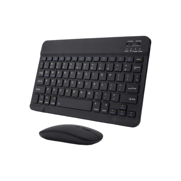 Portable Ultra-Slim Wireless Bluetooth Keyboard And Mouse Combo - Black