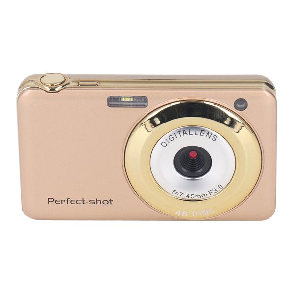 2.7in Digital Camera, 48MP, 8x Zoom, USB, Anti Shake, Gold