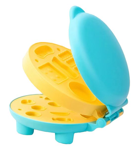 Playdough Kit Hamburger Maker Kitchen Tools Creations Gift for Kids Ages 3+