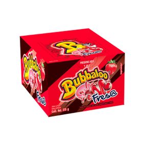 Bubbaloo Gum Strawberry Fresa - 50 Pieces 