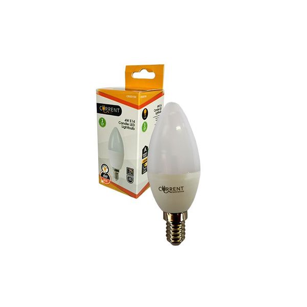 Bulk Pack 5 x Current L/Bulb LED Candle 4w Ww E14/Es