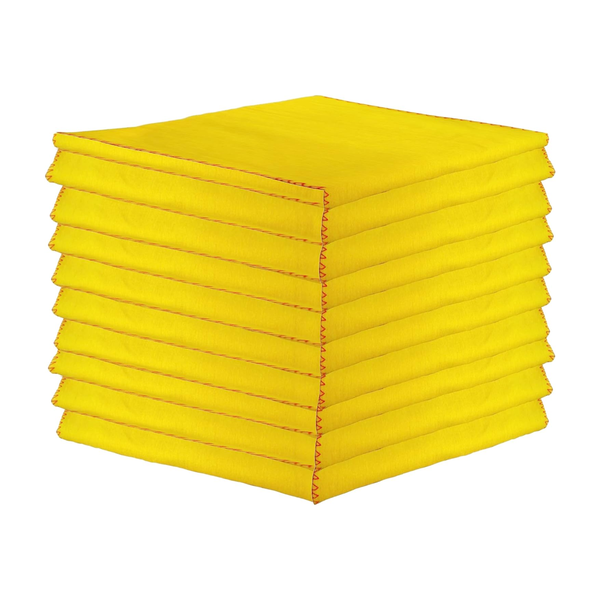 Yellow Duster Cloth for All Purpose Cleaning - 10 Pack