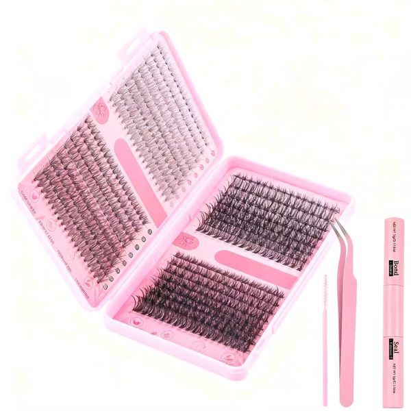 Eyelash Cluster Set 640 Pieces Extended 8-18mm Fluffy False Eyelashes
