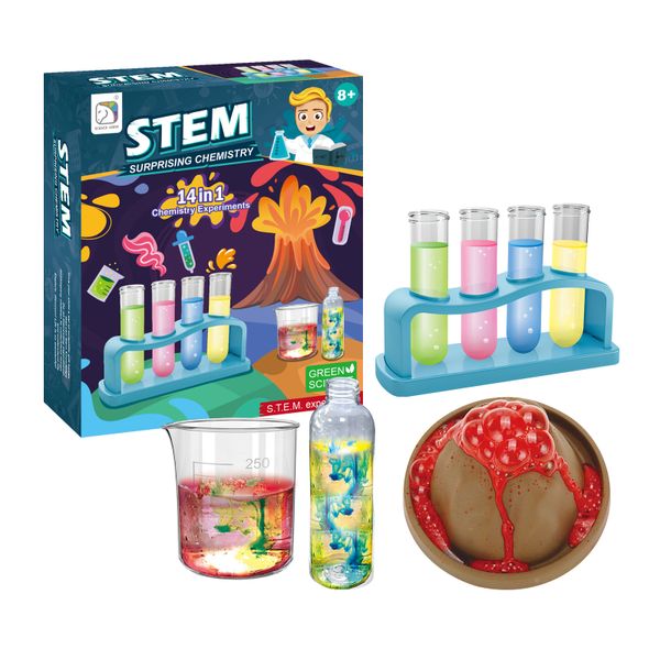 14in1 STEM Surprising Chemistry Set DIY Science Experiments Kit for Kids