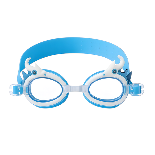 Dragon Design Kids Swimming Goggles - Blue