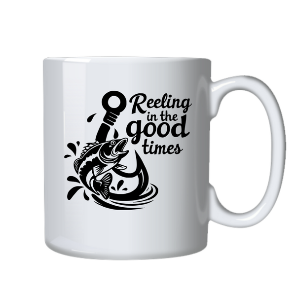 Good Times Fishing Ideal Dad Fisherman Gift Writing Mug Cup 402