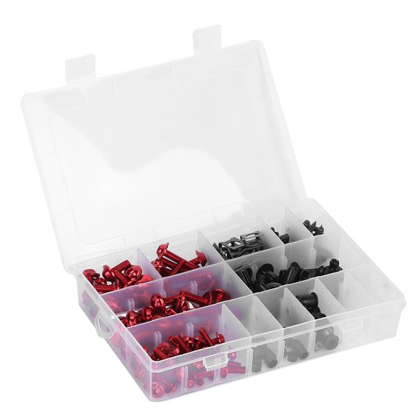 Motorcycle Fairing Bolts Set 223Pieces Windscreen Screws Nuts Blue