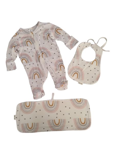 Little People Baby Grow Onesie Set - Rainbow Theme