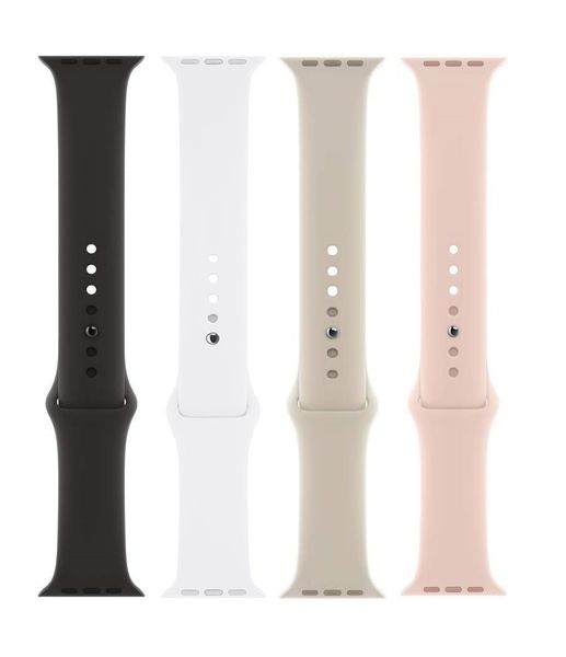 Okotec Soft Silicone Bands Watch Straps Compatible with Apple Watch - 4 Pack