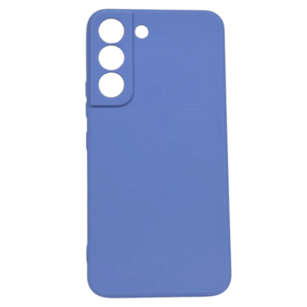 Plain Silicone Phone Case For Samsung Galaxy S22 - Light Blue
