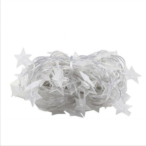 Indoor Outdoor Christmas Star Fairy String Light-Warm White-JG3108-5M
