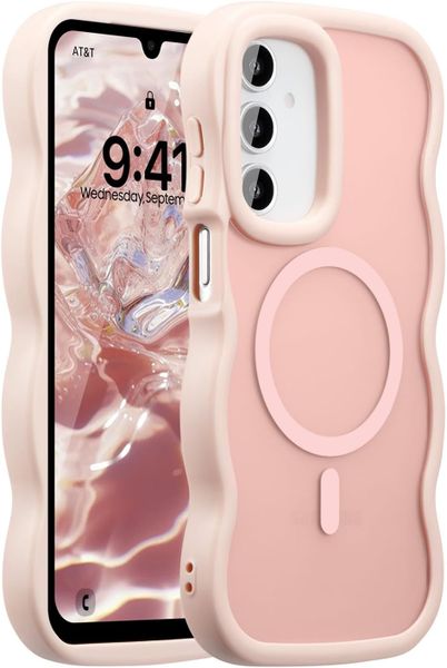 Wave Frame Design Magnetic Phone Case Compatible With Samsung Galaxy A16