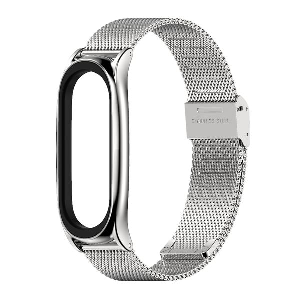 Stainless Steel Milanese Watch Band Compatible with Xiaomi Mi Band 6/5/4/3
