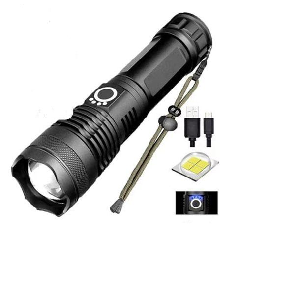 USB Rechargeable High Power Flashlight