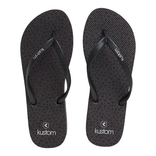 Kustom Womens Classic Leopard Flip Flops