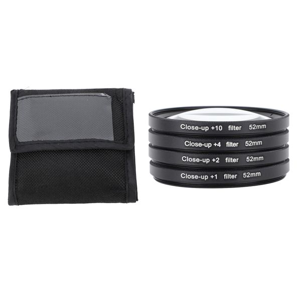 52mm +1/+2/+4/+10 Macro Filter Kit With Storage Pouch