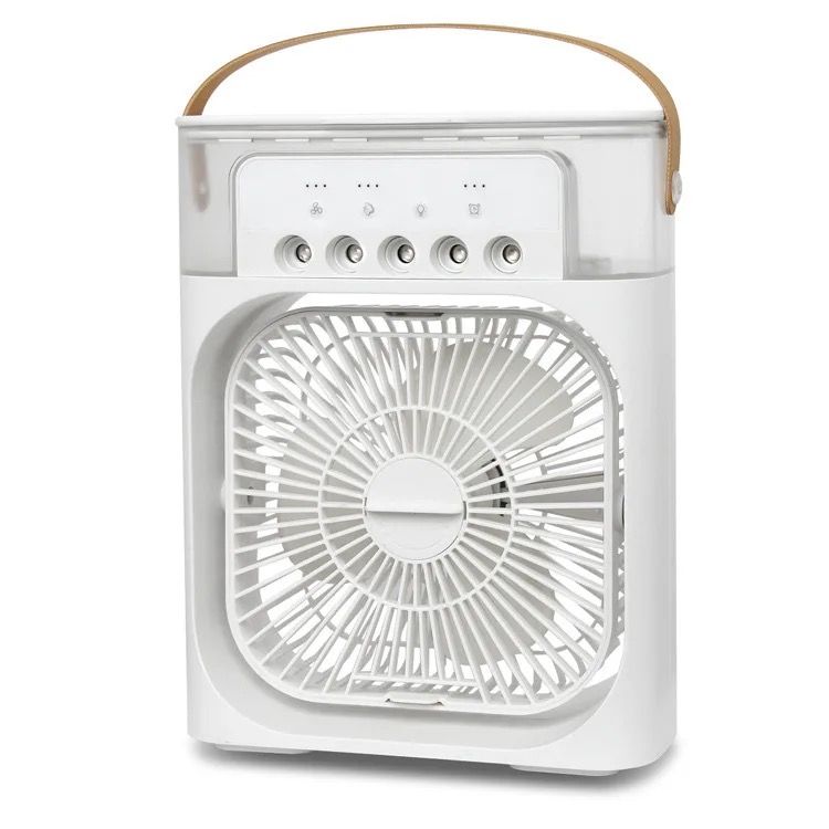 Fan Evaporative Air Cooler with 7 Colors LED Light Strip Spray
