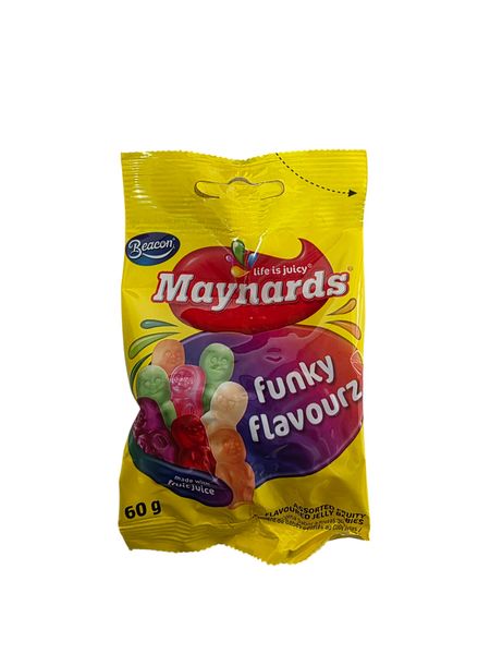 Beacon Maynards Funky Flavourz 60g Pack of 24 Units Sweets